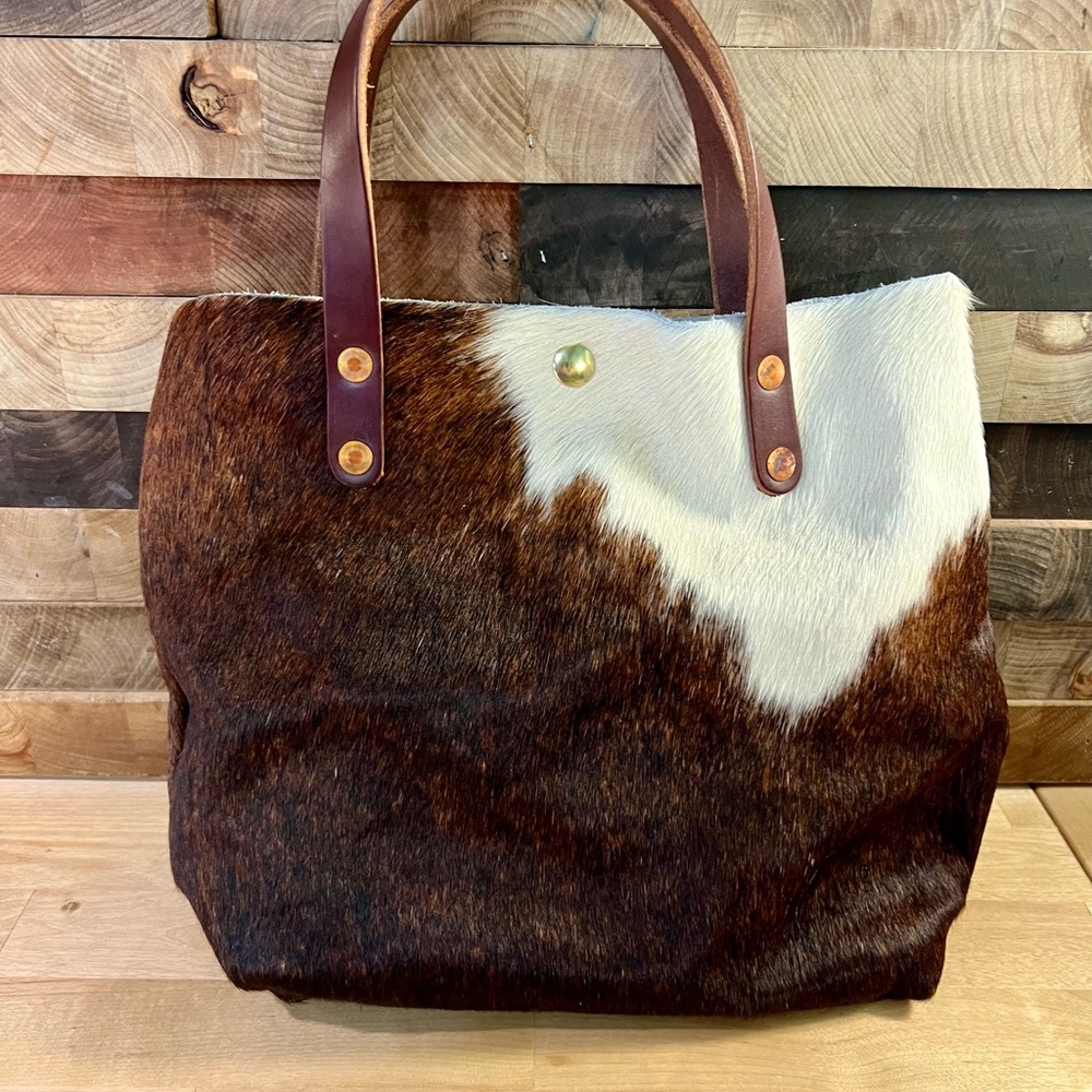 ❌ SOLD ❌ KMM & Co HOH (hair on hide) mini tote crossbody and strap, new - Picture 2 of 5